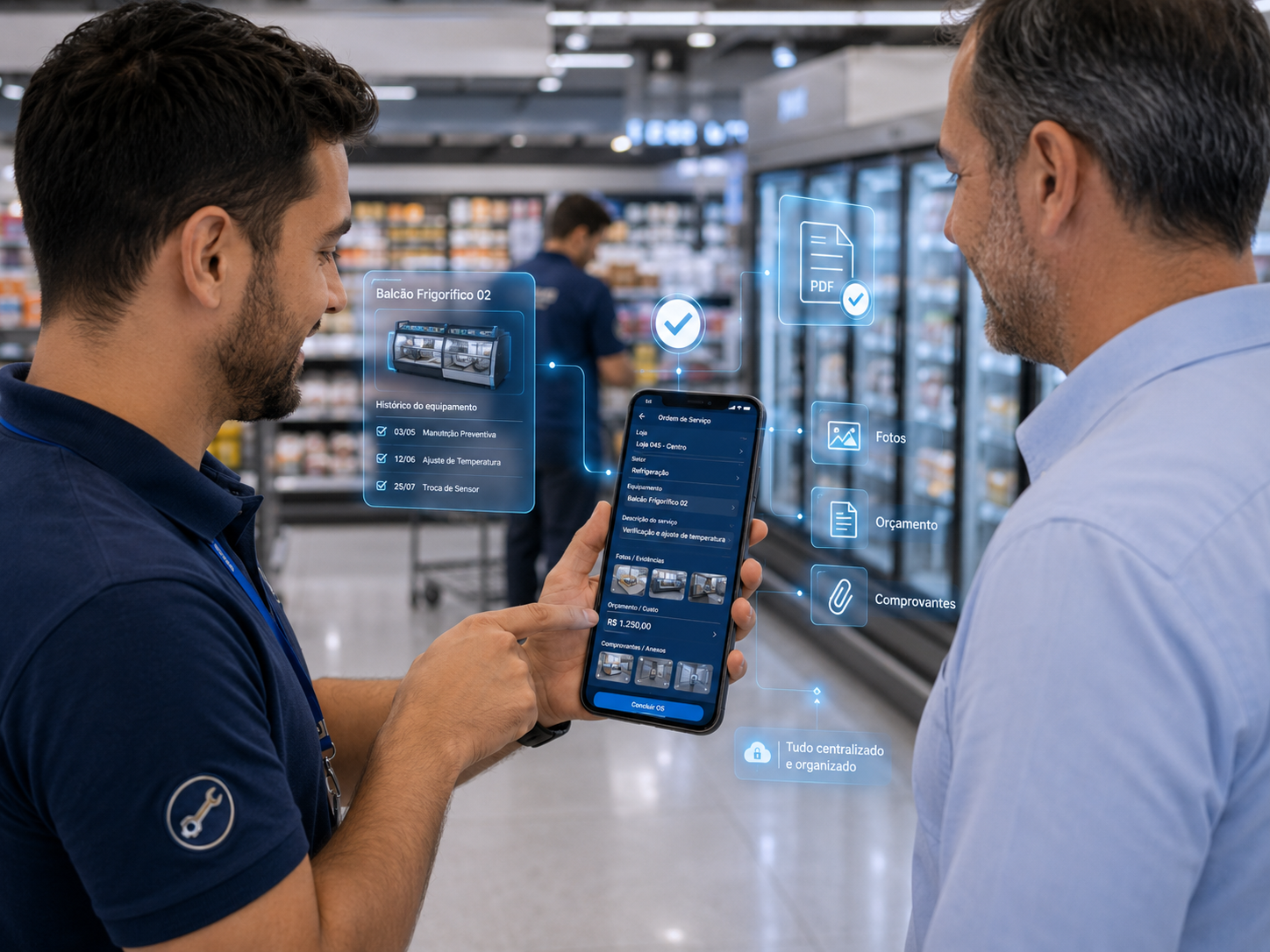 Ordens de Serviço digitais, guiadas e com evidências